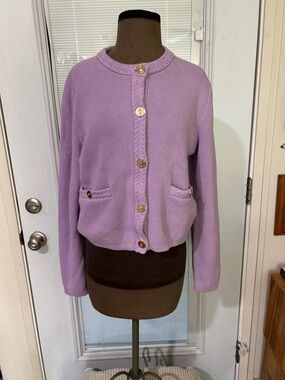 J. Crew Purple Lady Jacket/cardigan size M   NWT